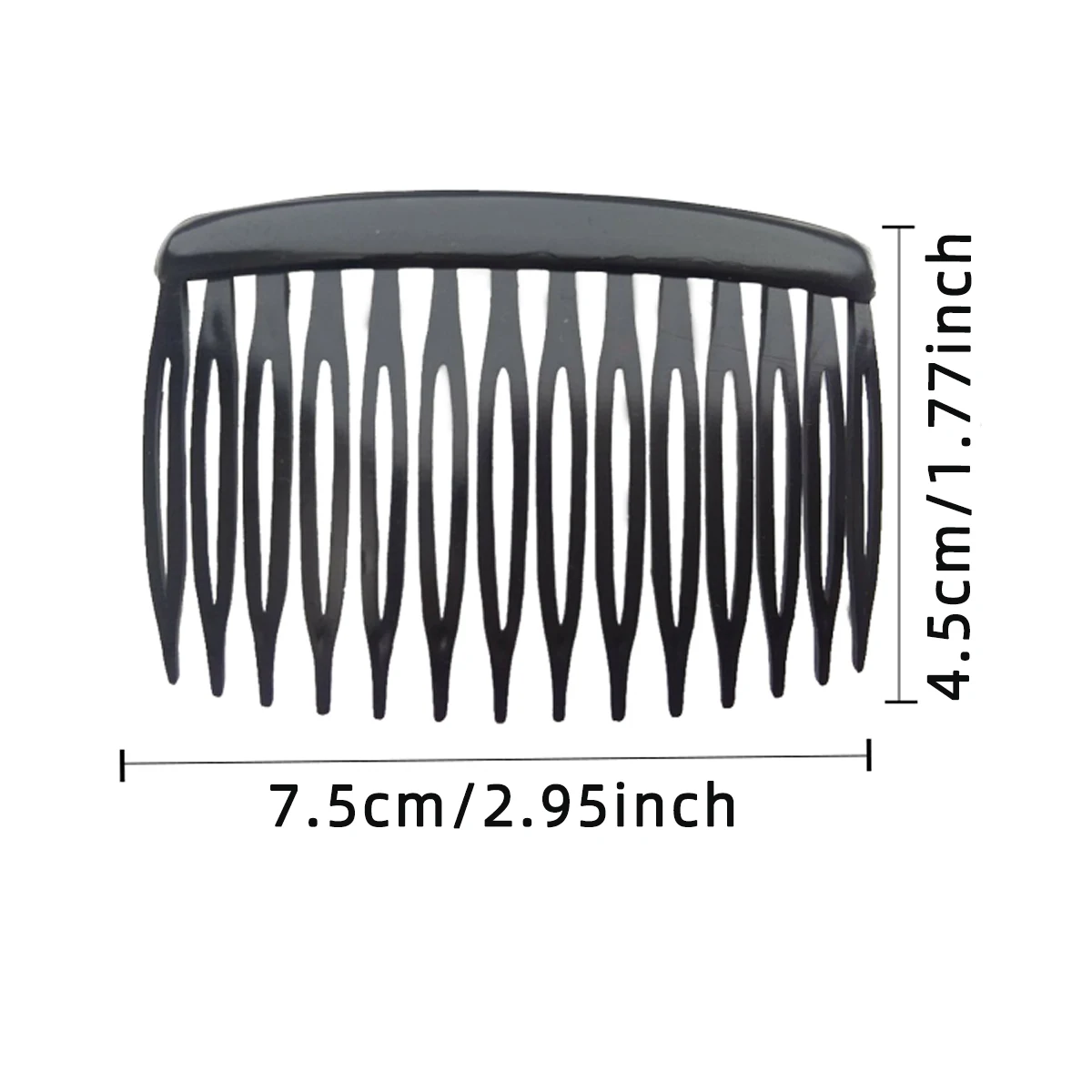 4Pcs French 14 Teeth Hair Comb Hair Accessories Straight Teeth Hair Clip Hair Side Comb Bridal Wedding Veil Comb Retro Effect