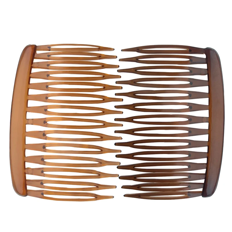 4Pcs French 14 Teeth Hair Comb Hair Accessories Straight Teeth Hair Clip Hair Side Comb Bridal Wedding Veil Comb Retro Effect
