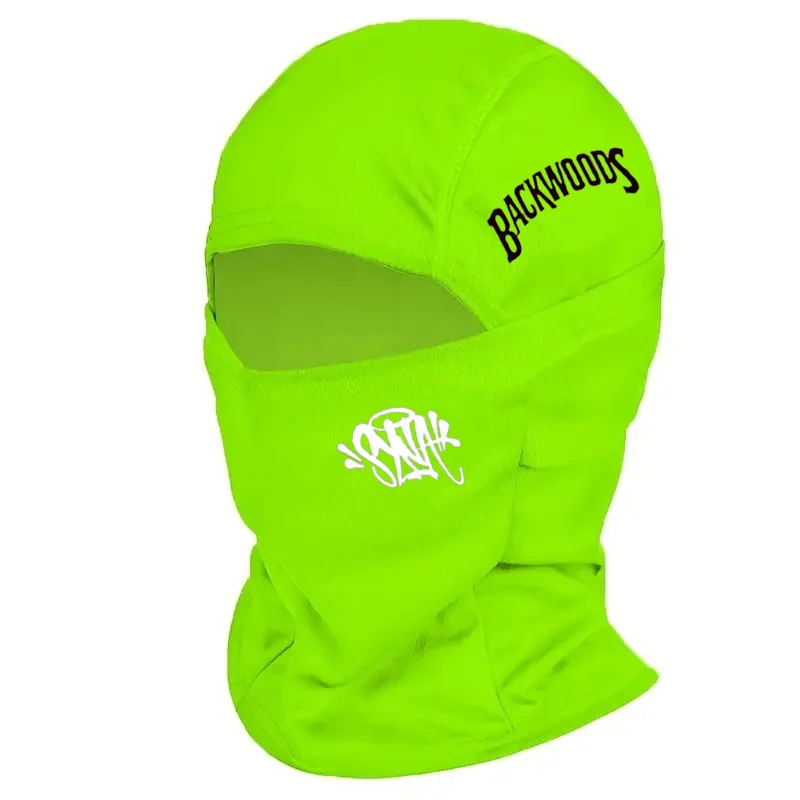 1/2/5PC Multi Color Backhill Graffiti Logo Balaclava Hat - Ultra Warm and Windproof Winter Head, Street Fashion Daily