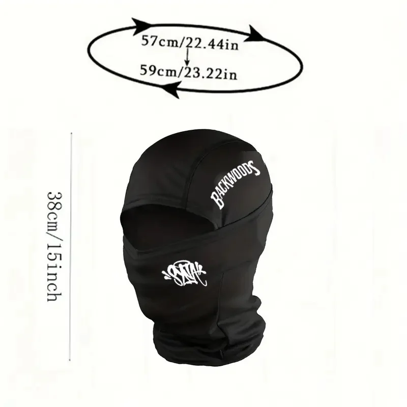 1/2/5PC Multi Color Backhill Graffiti Logo Balaclava Hat - Ultra Warm and Windproof Winter Head, Street Fashion Daily