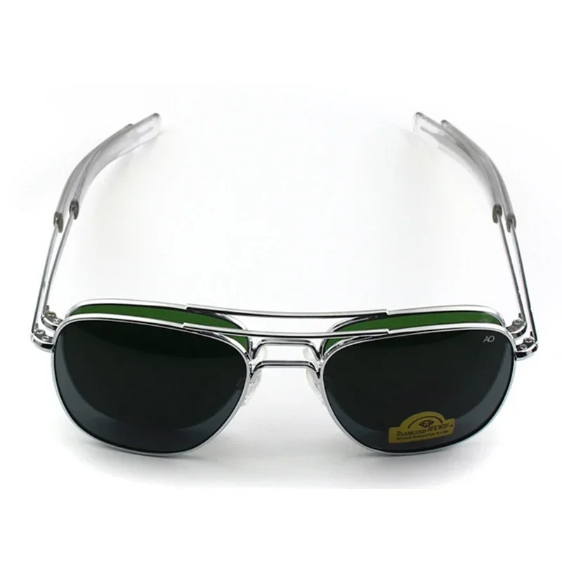 1pcs/3pcs AO Pilot Fashion Sunglasses Men Women, Metal Frame Top Quality Brand Designer Tempered Glass Lens UV400