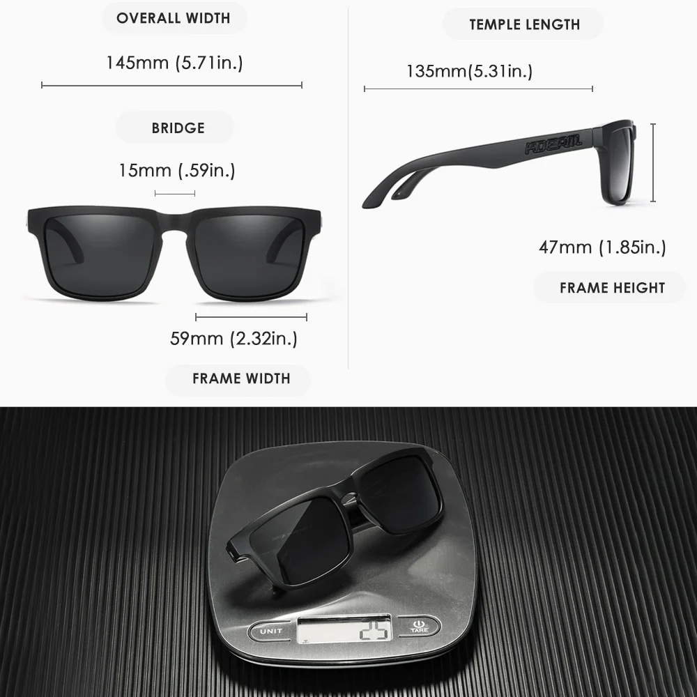 KDEAM Unisex Polarized Sunglasses Multi Colors Outdoor Fishing Driving Sun Glasses for Men And Women Sunglasses Only