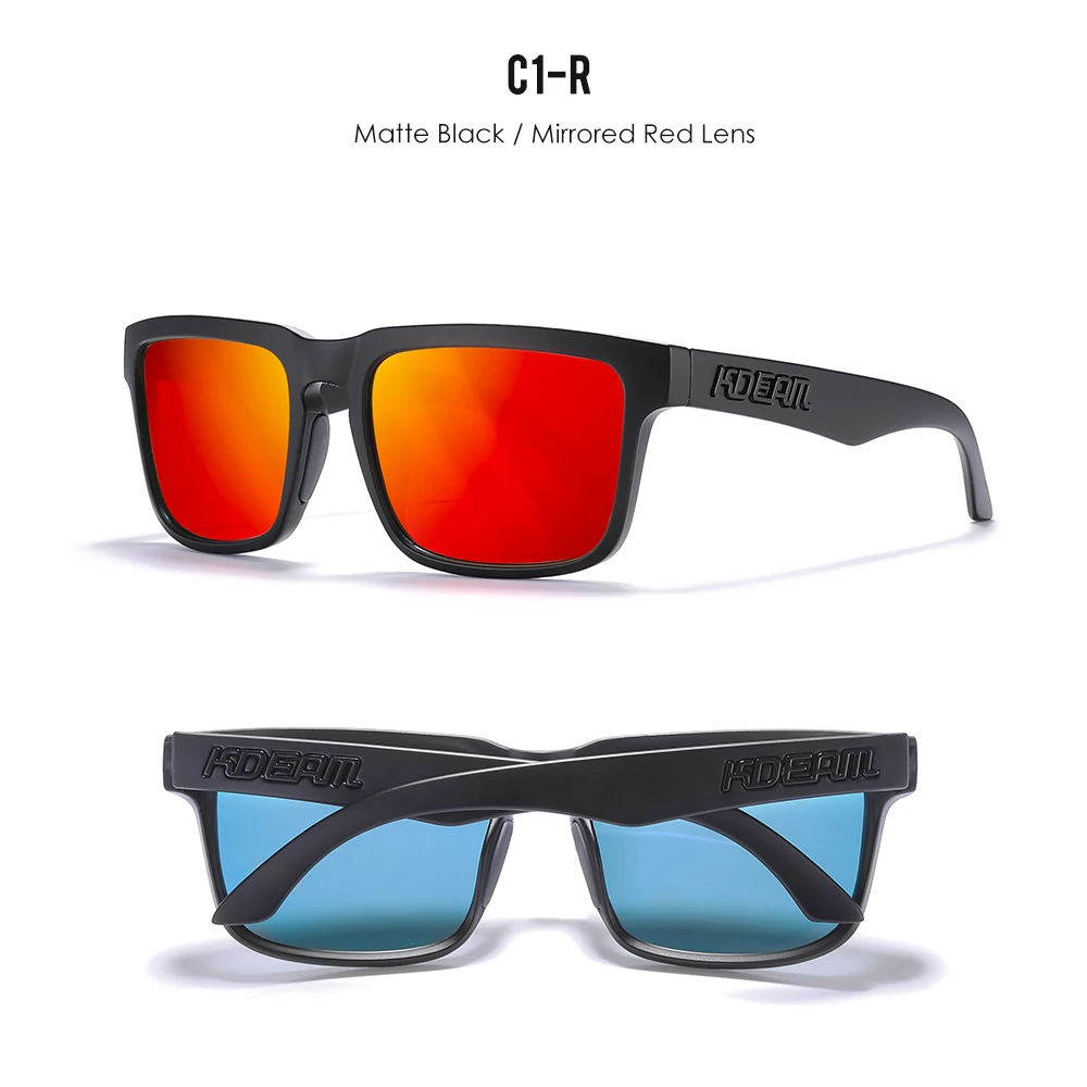 KDEAM Unisex Polarized Sunglasses Multi Colors Outdoor Fishing Driving Sun Glasses for Men And Women Sunglasses Only