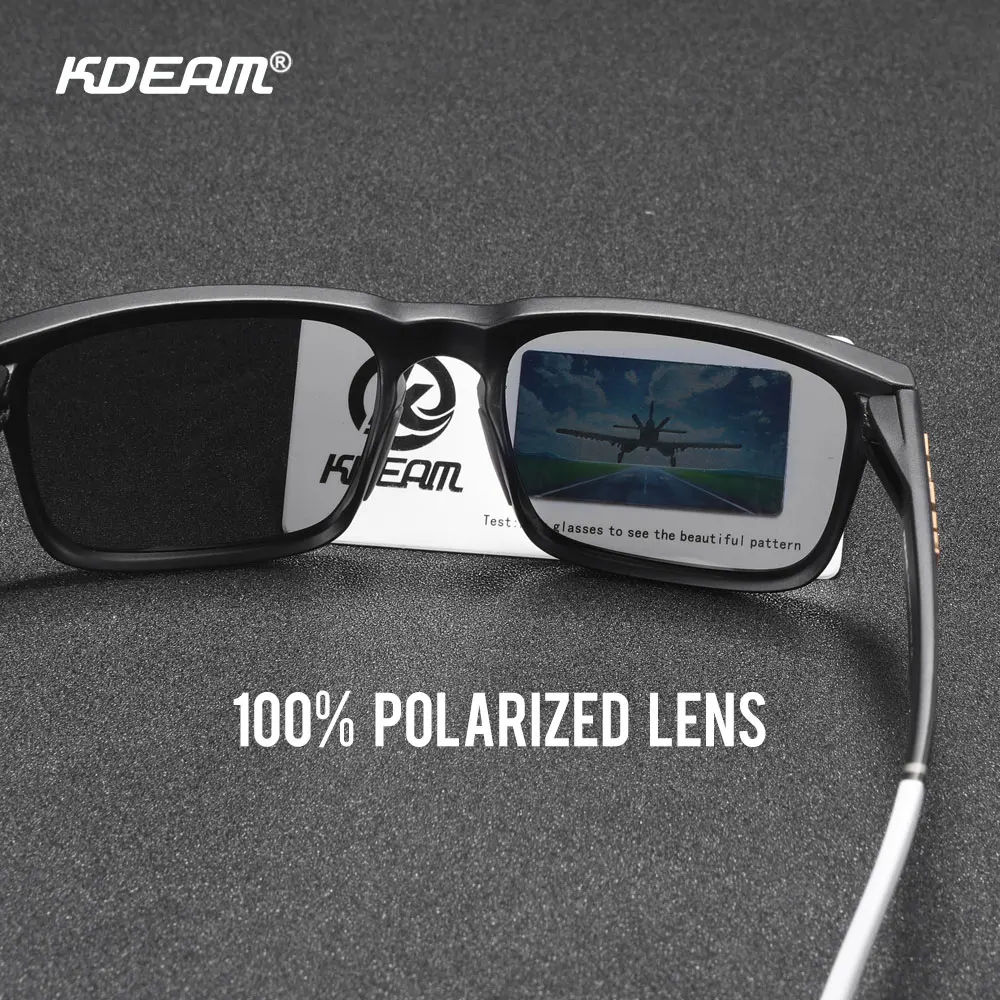 KDEAM Unisex Polarized Sunglasses Multi Colors Outdoor Fishing Driving Sun Glasses for Men And Women Sunglasses Only
