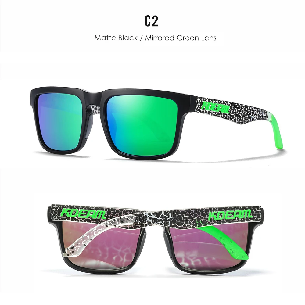 KDEAM Unisex Polarized Sunglasses Multi Colors Outdoor Fishing Driving Sun Glasses for Men And Women Sunglasses Only