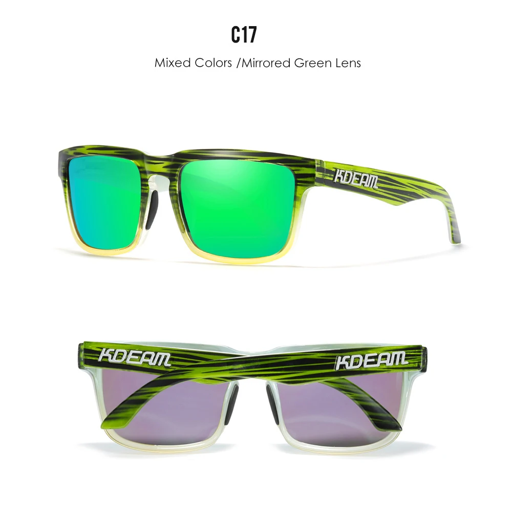 KDEAM Unisex Polarized Sunglasses Multi Colors Outdoor Fishing Driving Sun Glasses for Men And Women Sunglasses Only