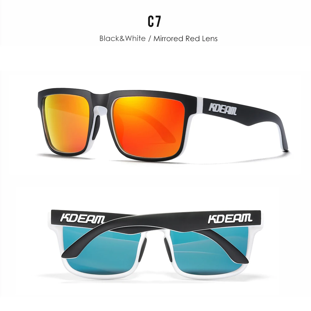 KDEAM Unisex Polarized Sunglasses Multi Colors Outdoor Fishing Driving Sun Glasses for Men And Women Sunglasses Only