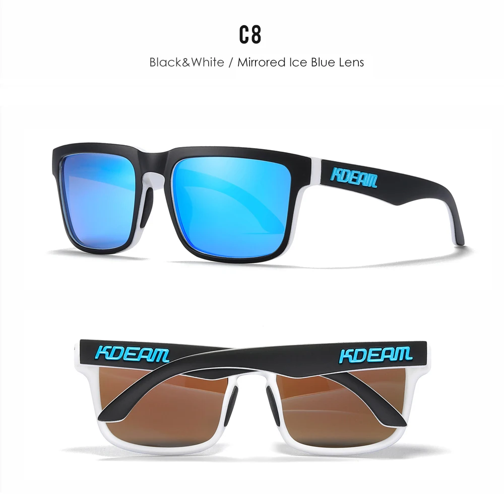 KDEAM Unisex Polarized Sunglasses Multi Colors Outdoor Fishing Driving Sun Glasses for Men And Women Sunglasses Only