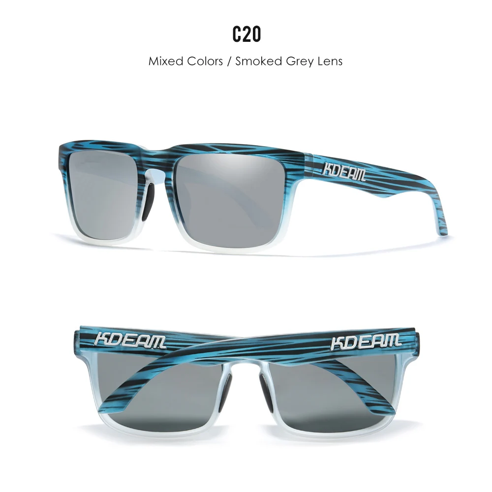 KDEAM Unisex Polarized Sunglasses Multi Colors Outdoor Fishing Driving Sun Glasses for Men And Women Sunglasses Only