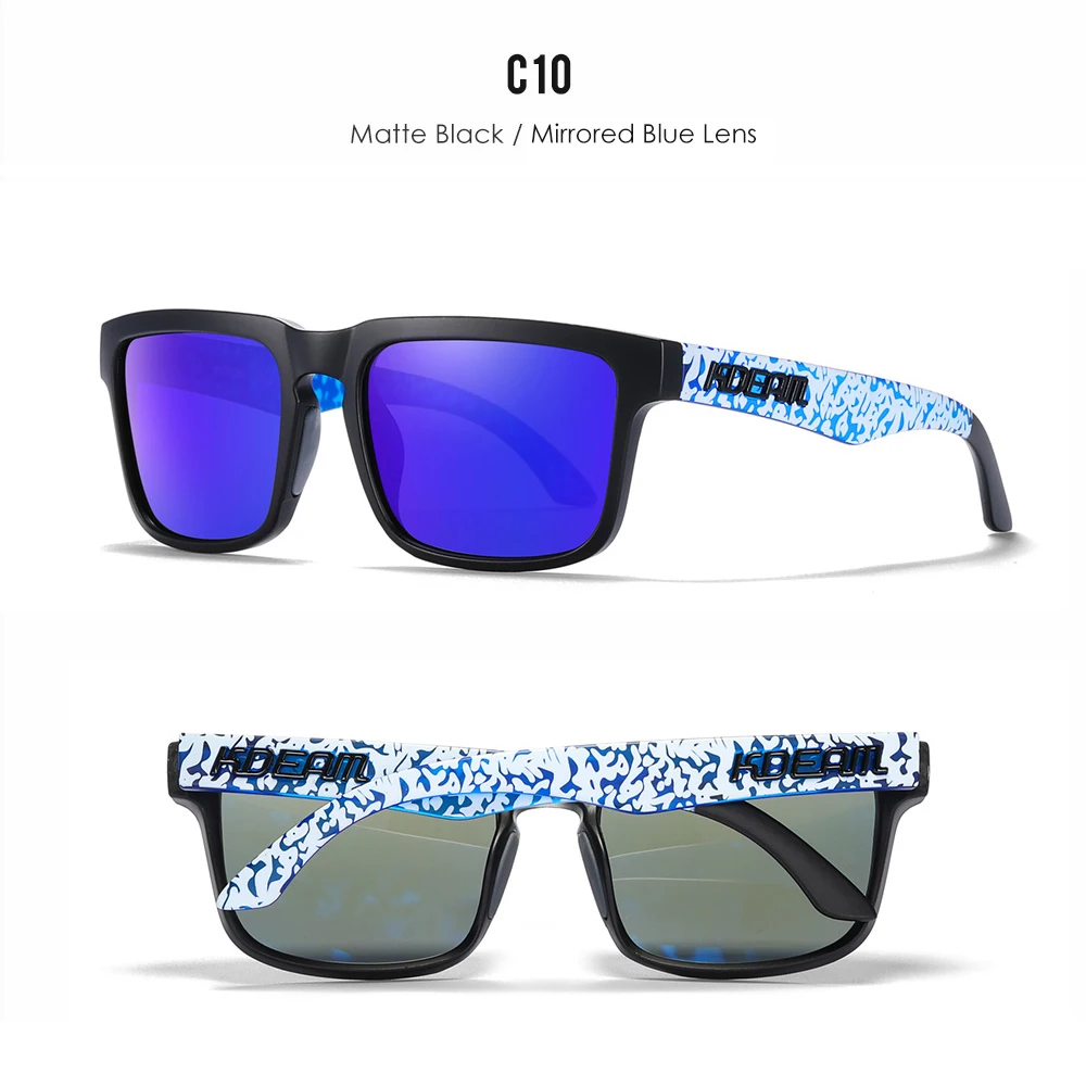 KDEAM Unisex Polarized Sunglasses Multi Colors Outdoor Fishing Driving Sun Glasses for Men And Women Sunglasses Only