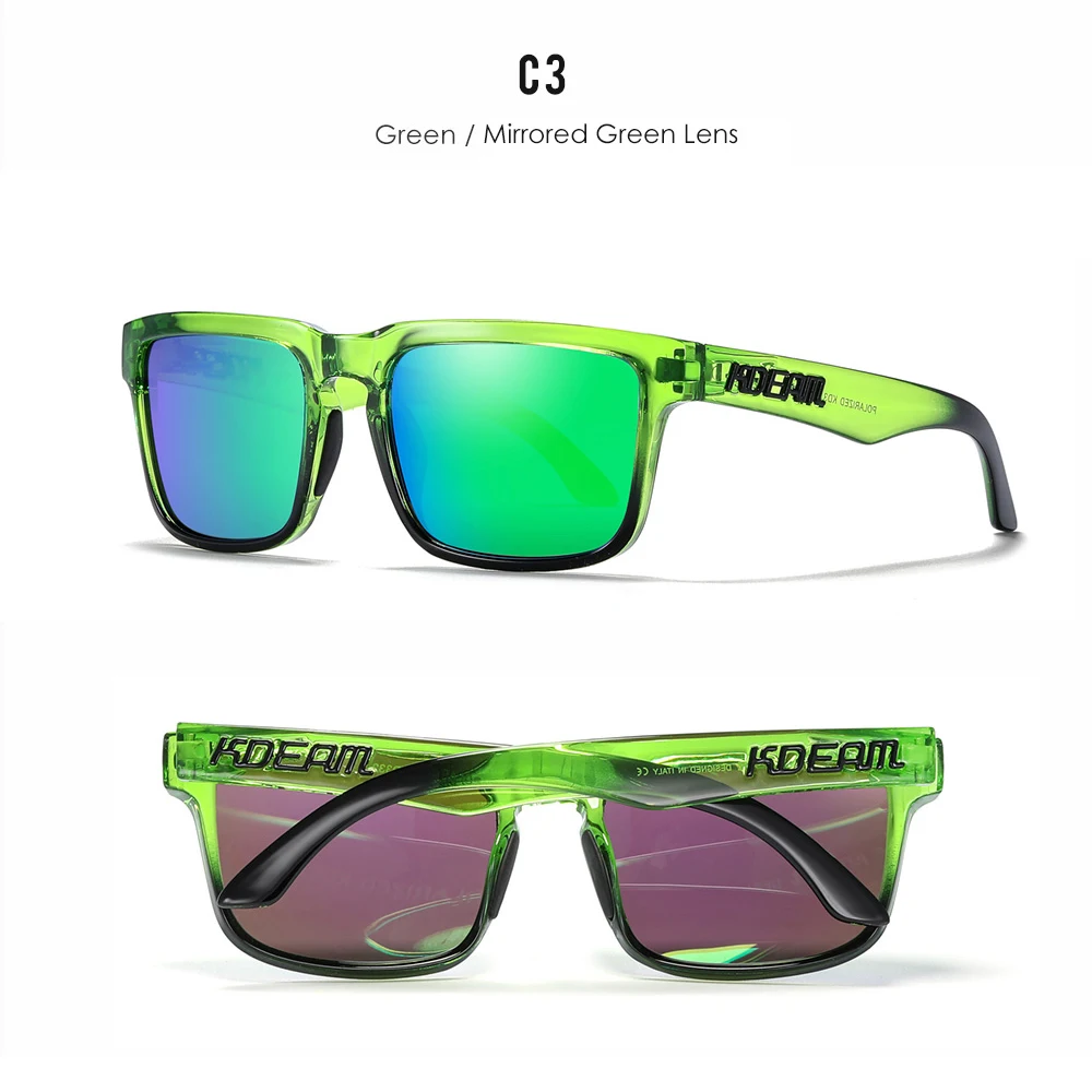 KDEAM Unisex Polarized Sunglasses Multi Colors Outdoor Fishing Driving Sun Glasses for Men And Women Sunglasses Only