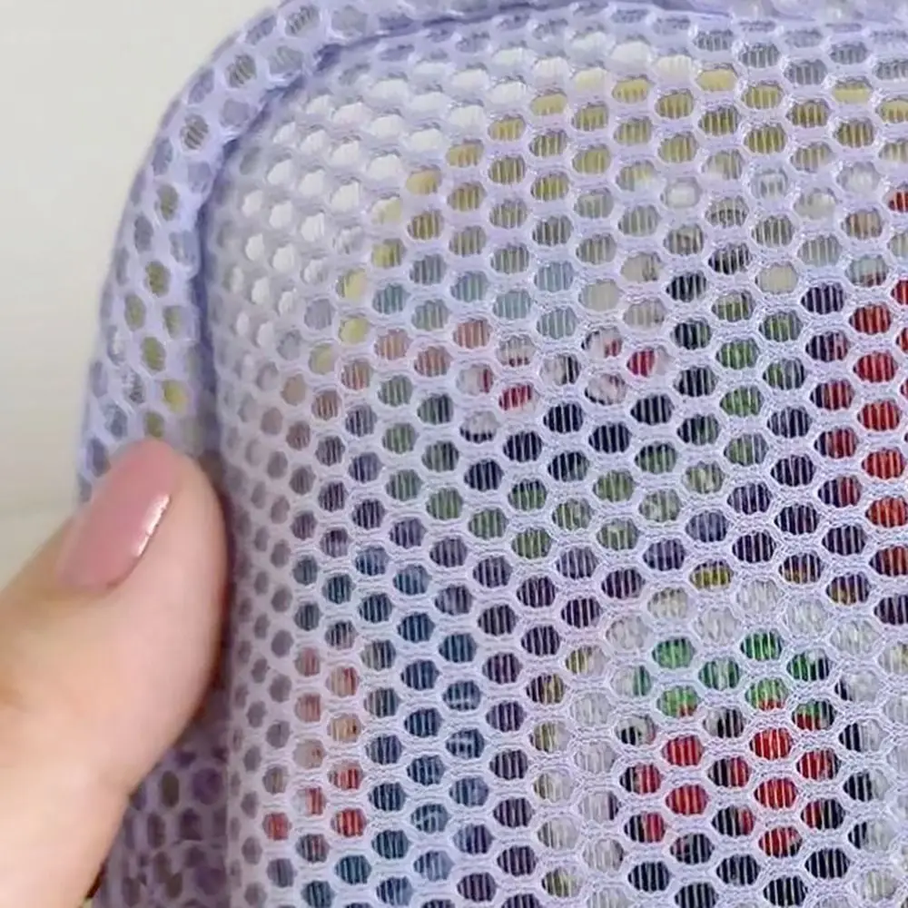 Fashion Dopamine Color Storage Bag Large Capacity Candy Color Mesh Cosmetic Bag Toiletry Make Up Case