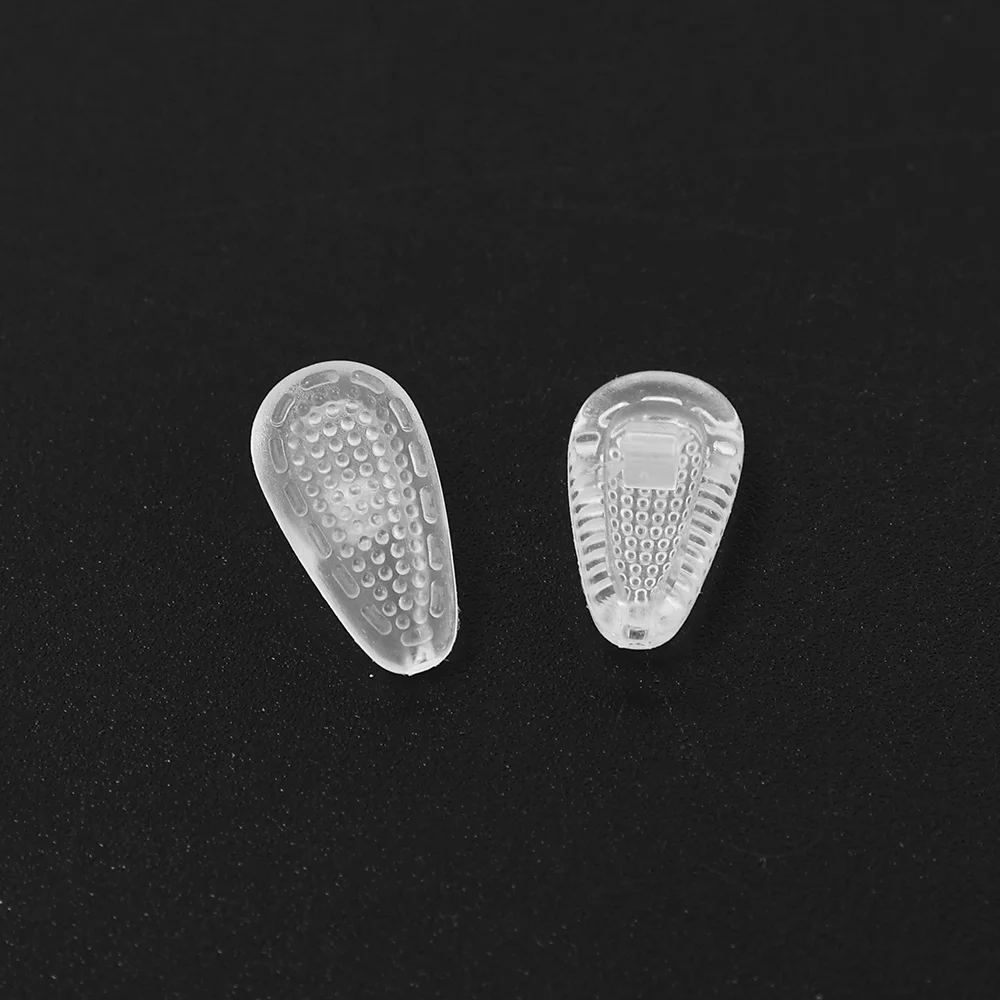 10Pairs Air Chamber Oval Silicone Anti Slip Support Nose Pads Screw-in for Eyeglasses Sunglass Glass Glasses Accessories