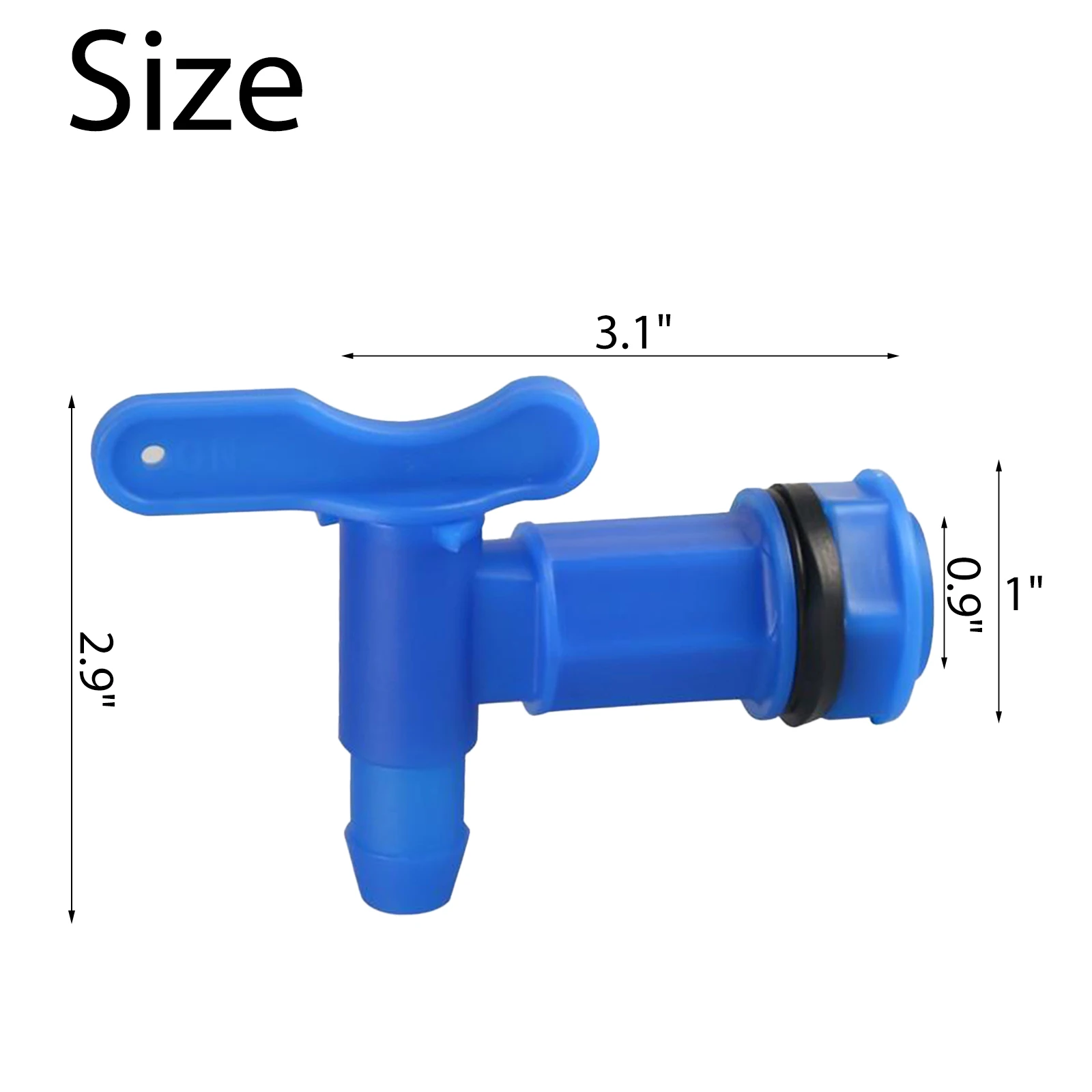 PLASTIC Faucet Home & Garden High Quality 25.4mm Thread Home Rain Brew IBC Water Butt Tap Adaptor Beer Hot Sale