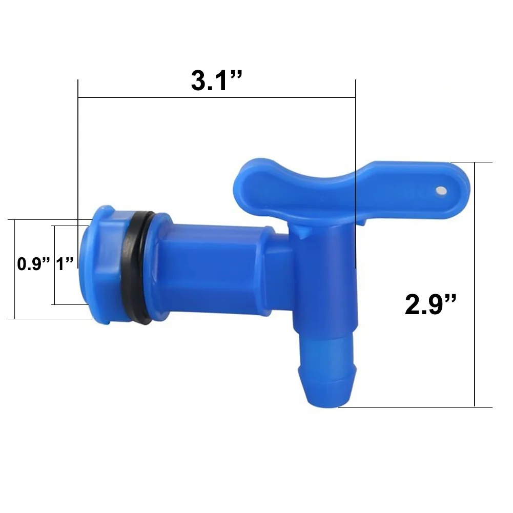 PLASTIC Faucet Home & Garden High Quality 25.4mm Thread Home Rain Brew IBC Water Butt Tap Adaptor Beer Hot Sale