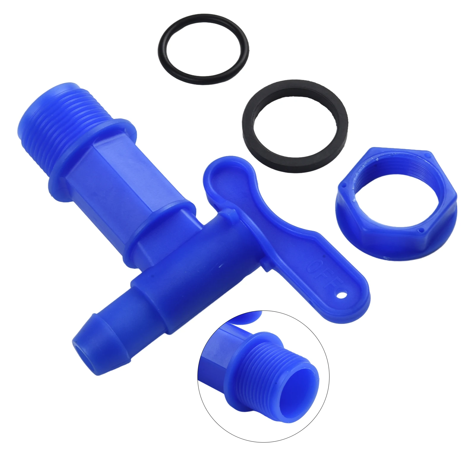 PLASTIC Faucet Home & Garden High Quality 25.4mm Thread Home Rain Brew IBC Water Butt Tap Adaptor Beer Hot Sale