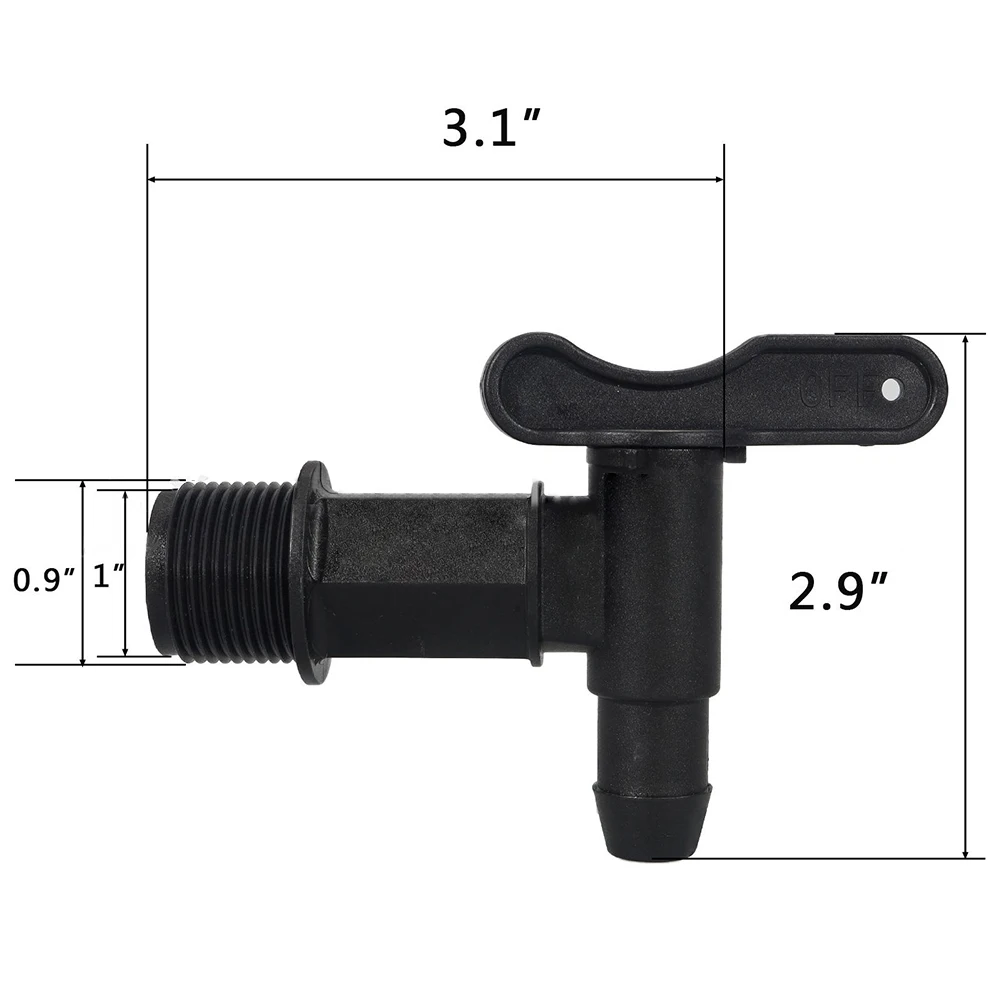 PLASTIC Faucet Home & Garden High Quality 25.4mm Thread Home Rain Brew IBC Water Butt Tap Adaptor Beer Hot Sale