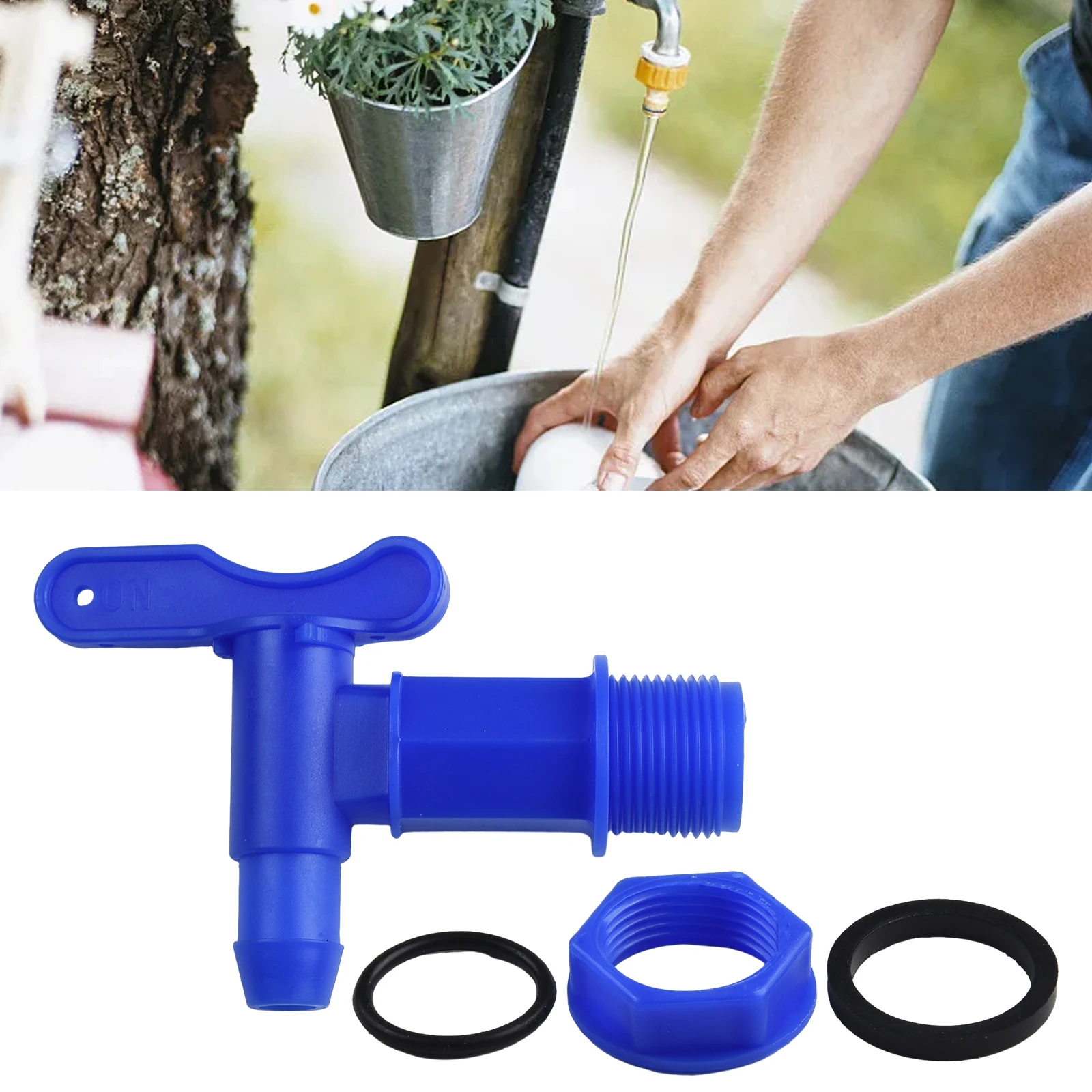 PLASTIC Faucet Home & Garden High Quality 25.4mm Thread Home Rain Brew IBC Water Butt Tap Adaptor Beer Hot Sale