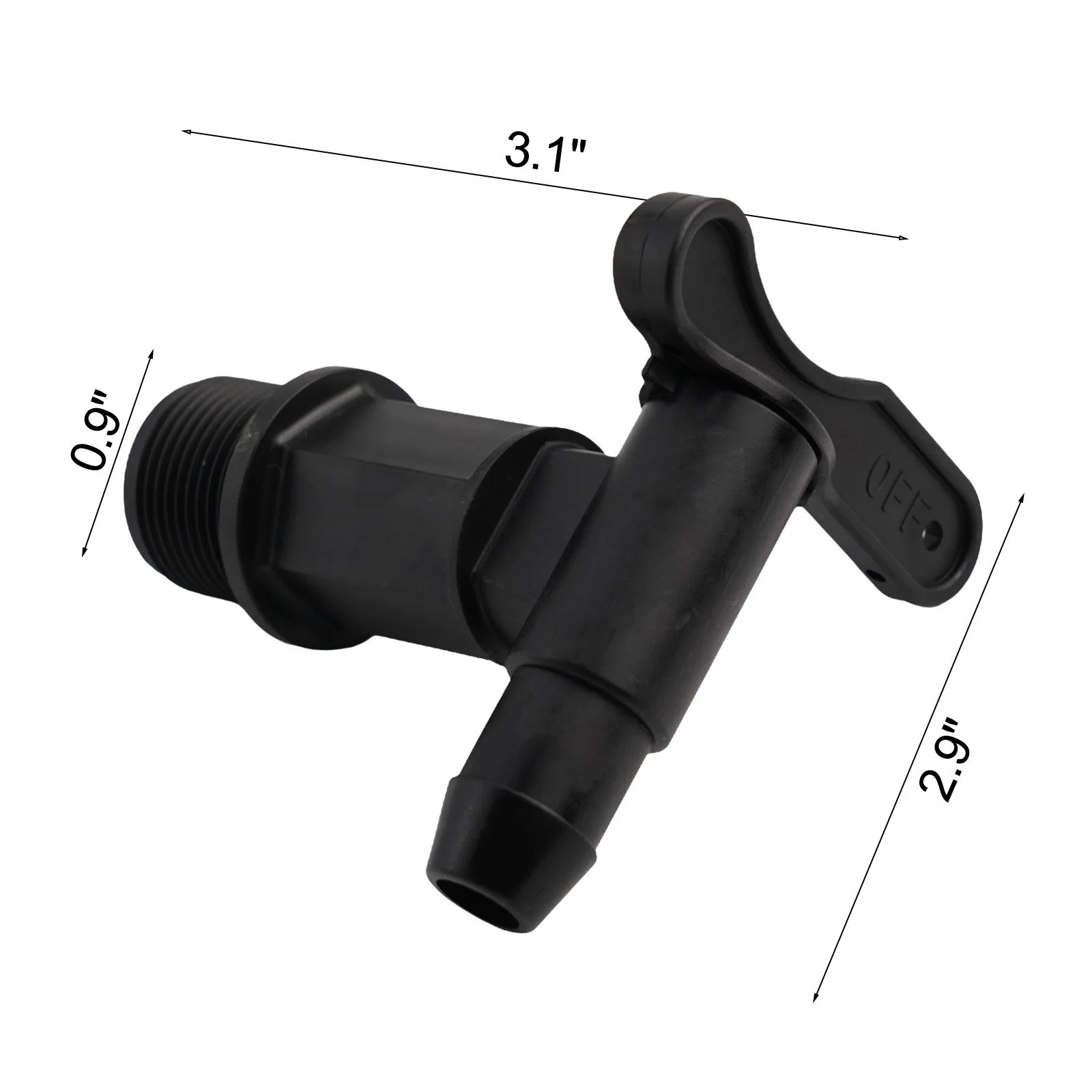 PLASTIC Faucet Home & Garden High Quality 25.4mm Thread Home Rain Brew IBC Water Butt Tap Adaptor Beer Hot Sale