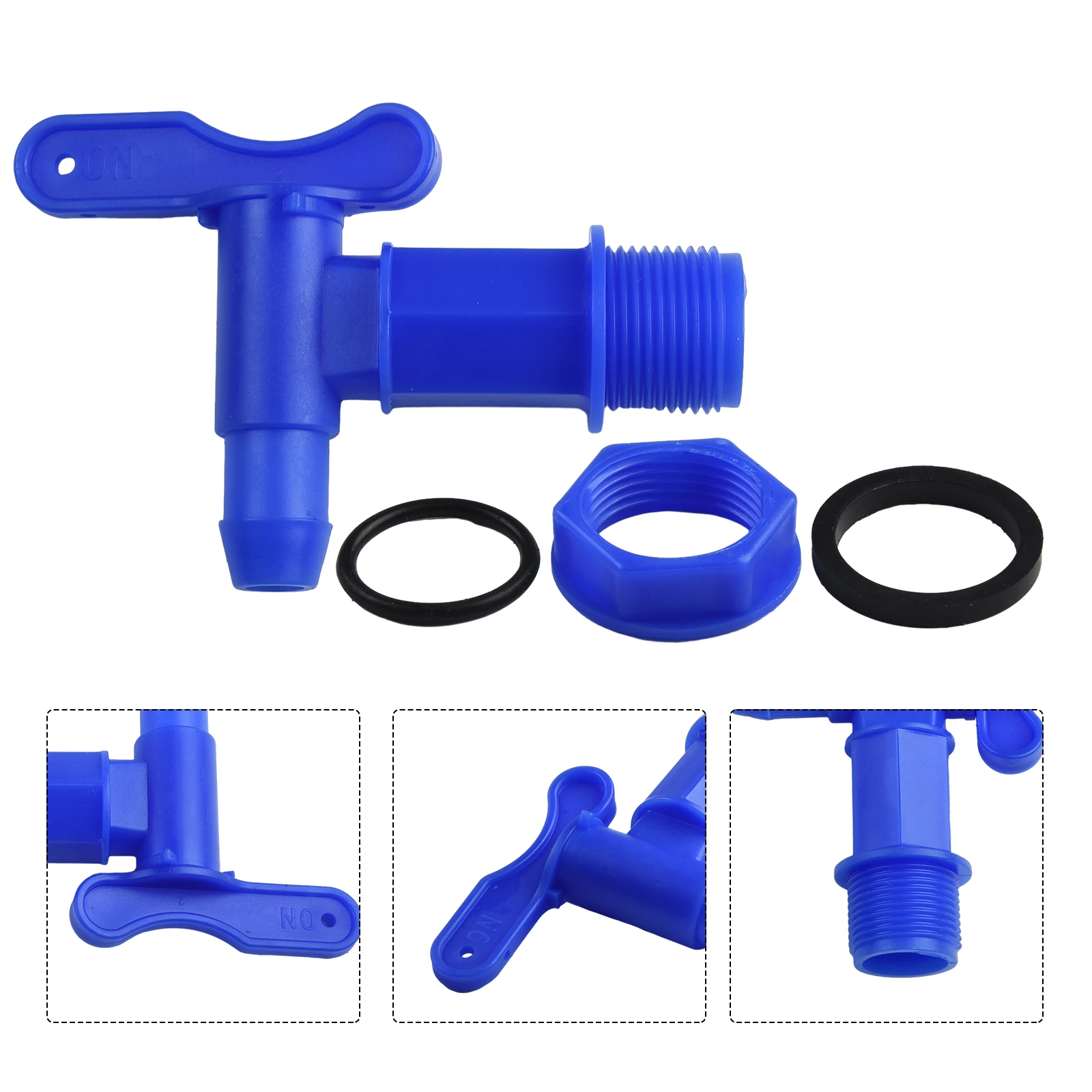 PLASTIC Faucet Home & Garden High Quality 25.4mm Thread Home Rain Brew IBC Water Butt Tap Adaptor Beer Hot Sale