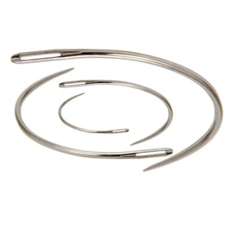 4Pcs Curved Sewing Needle Leather Craft Sewing Accessories Stitching Sewing Leathercraft Shoe Repair Tools Sewing Supplies NEW