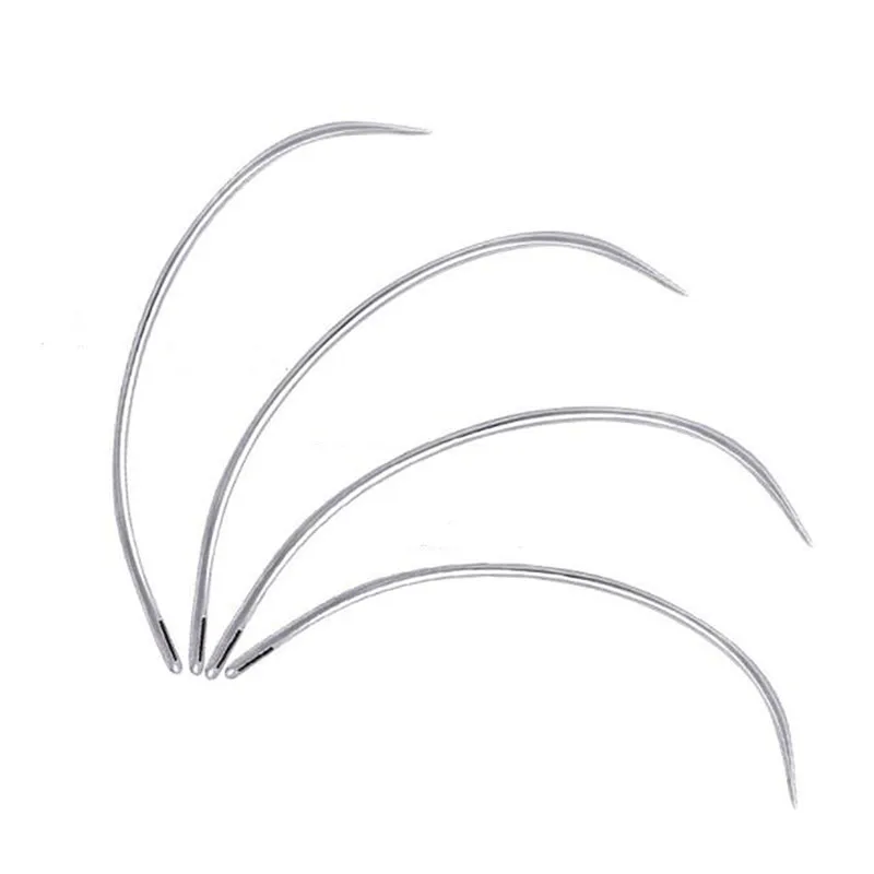 4Pcs Curved Sewing Needle Leather Craft Sewing Accessories Stitching Sewing Leathercraft Shoe Repair Tools Sewing Supplies NEW