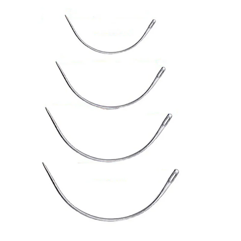 4Pcs Curved Sewing Needle Leather Craft Sewing Accessories Stitching Sewing Leathercraft Shoe Repair Tools Sewing Supplies NEW