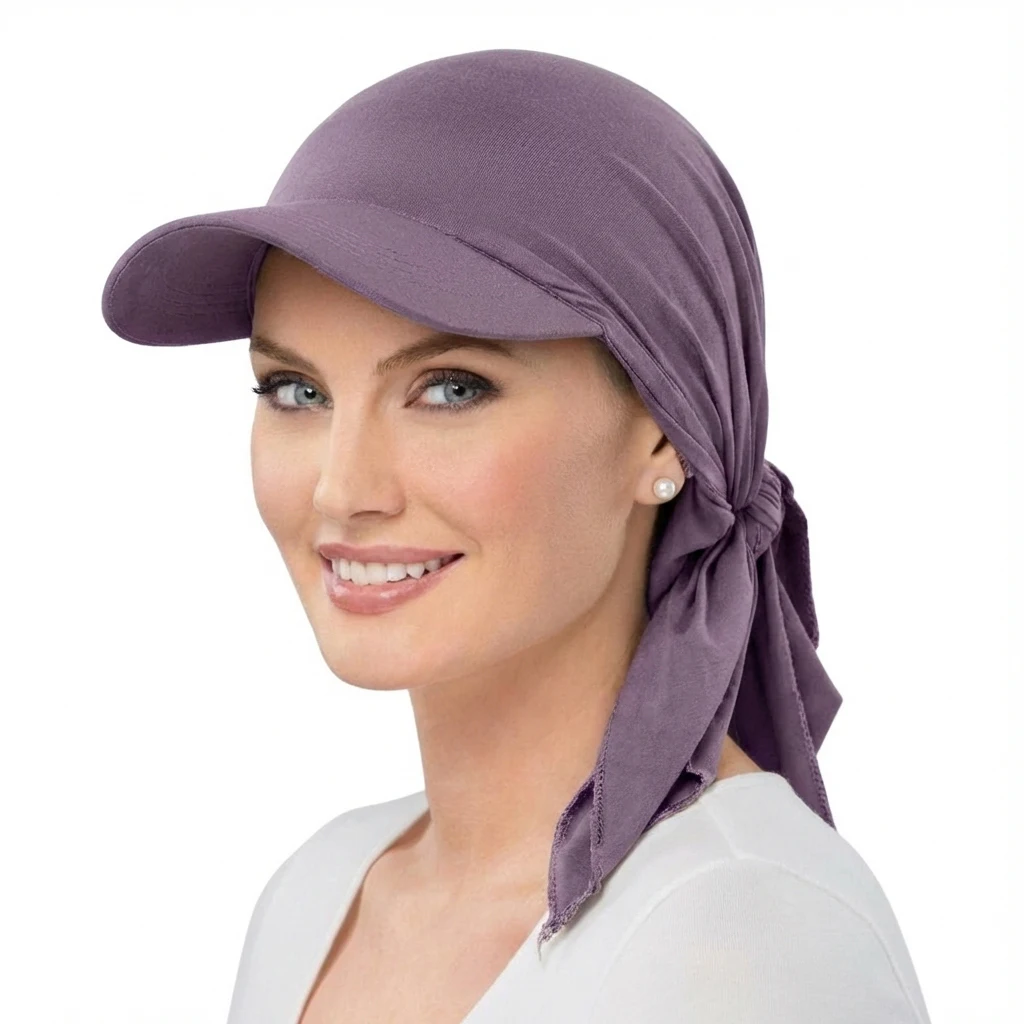 Women Classic Solid ColorTurban Hat Outdoor Brim Sunshade Hats Curved Hat Baseball Cap Sun Hats Headscarf Scarf Femme
