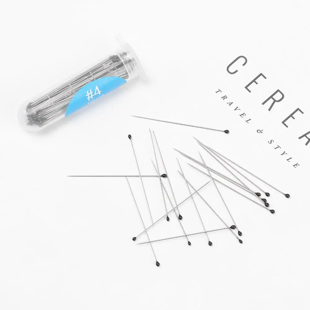 100Pcs Stainless Steel Specimen Needle Insect Pins With Plastic Box For School Lab Education Entomology Body Dissection