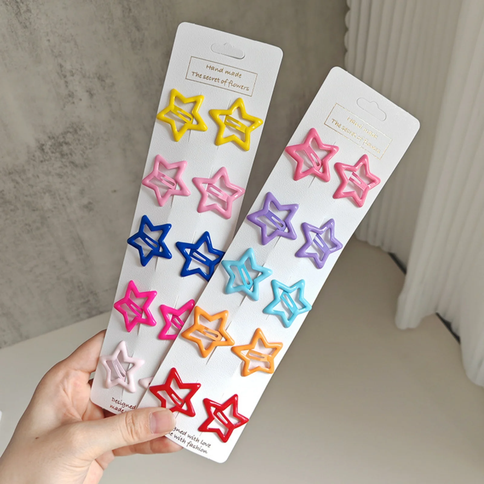 20 Colorful Star BB Hair Clips For Girls Children Lovely Hair Decorate Hairpins Barrettes Headwear Kids Hair Accessories