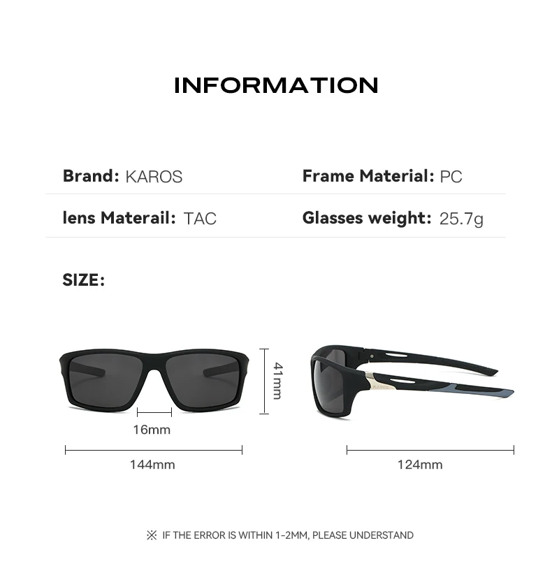 KAROS Sports Polarized Sunglasses Unisex with UV400 Filter Perfect for Fishing Camping Water Sports Offering Enhanced Clarity