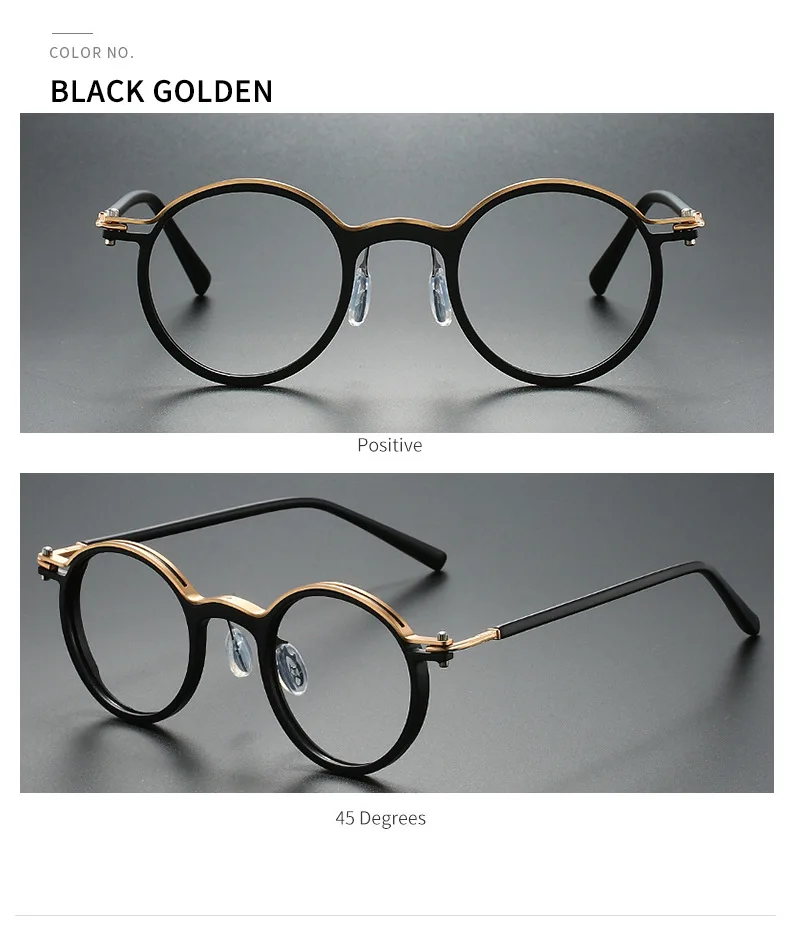 2026 New Retro Round Frame Anti Blue Light Presbyopia Glasses for Men, Business Style, High Quality Reading Glasses