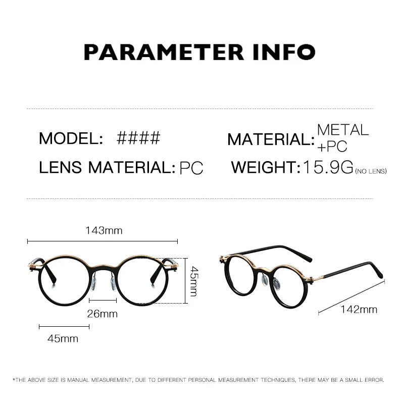 2026 New Retro Round Frame Anti Blue Light Presbyopia Glasses for Men, Business Style, High Quality Reading Glasses