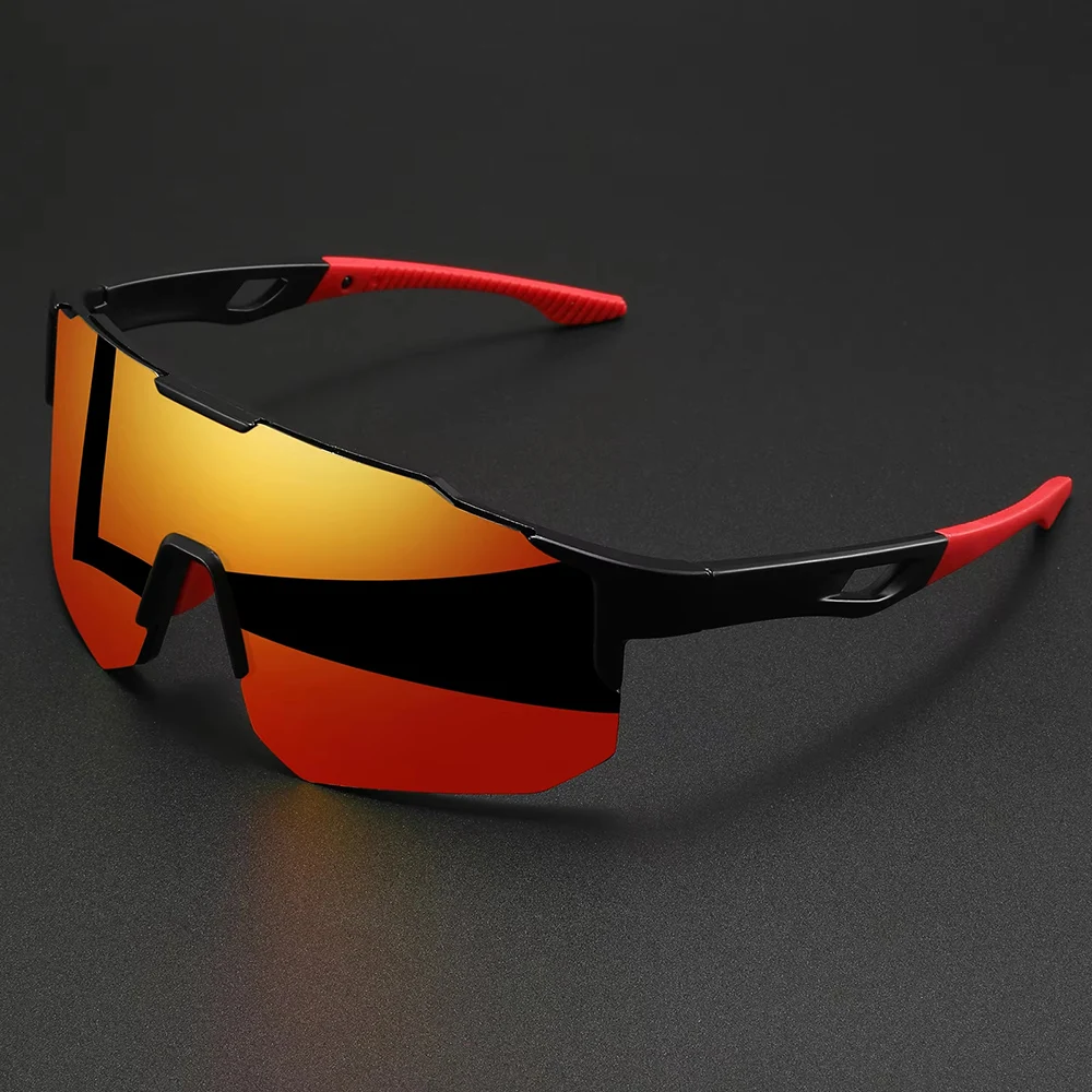 1/3pcs Men's Oversized Colorful Coating Glasses for Men Bicycle Windproof Sunglasses Outdoor Sports Motorcycy Cycling