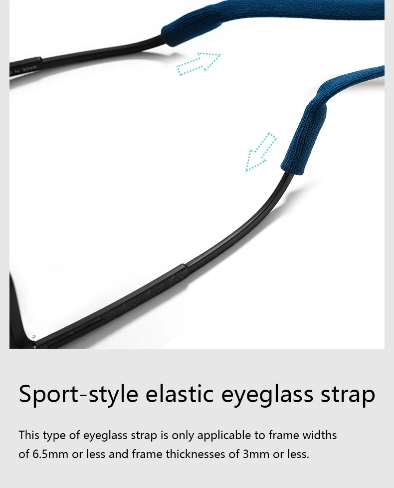 Adjustable Eyeglasses Strap Non‑slip Sunglasses Lanyard Neck Cord Spectacles Glasses Rope Chain For Sports Reading Glasses