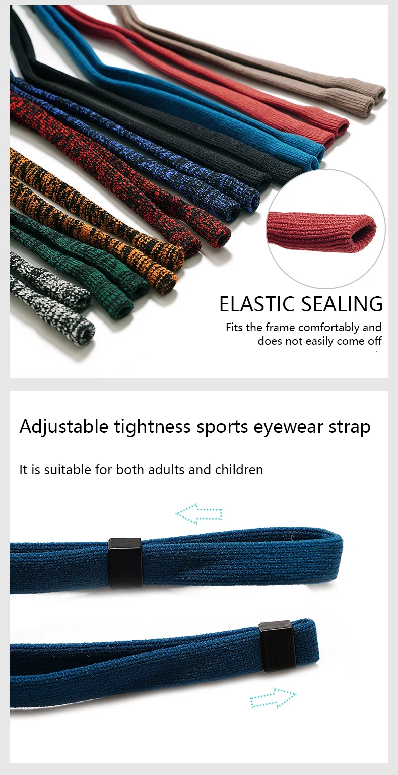 Adjustable Eyeglasses Strap Non‑slip Sunglasses Lanyard Neck Cord Spectacles Glasses Rope Chain For Sports Reading Glasses