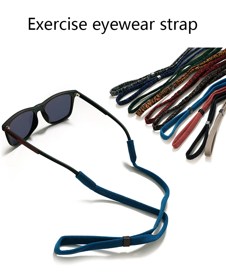 Adjustable Eyeglasses Strap Non‑slip Sunglasses Lanyard Neck Cord Spectacles Glasses Rope Chain For Sports Reading Glasses