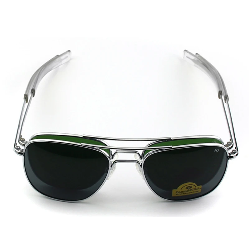 1pcs/3pcs Pilot Fashion Glasses Men Top Quality Brand Designer Tempered Glass Lens AO Pilot Fashion Glasses For Women Male