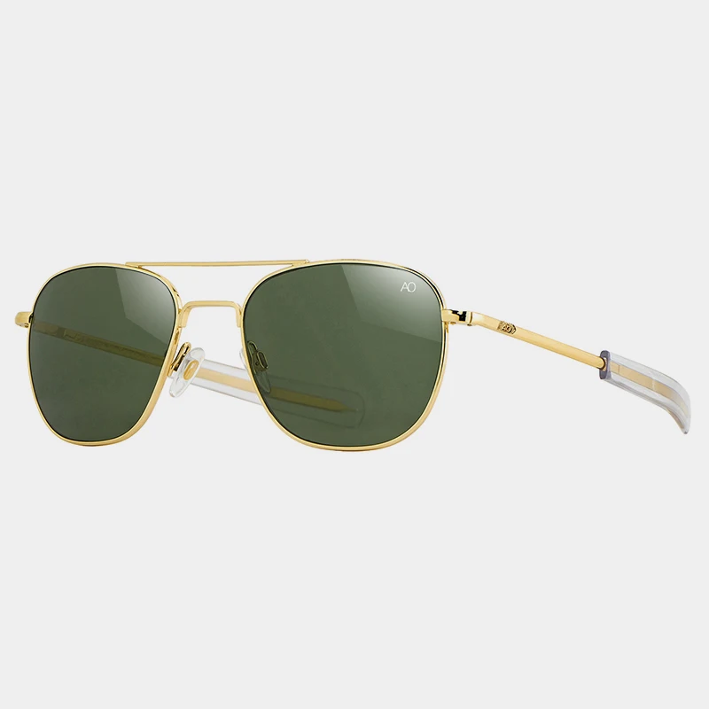 1pcs/3pcs Pilot Fashion Glasses Men Top Quality Brand Designer Tempered Glass Lens AO Pilot Fashion Glasses For Women Male
