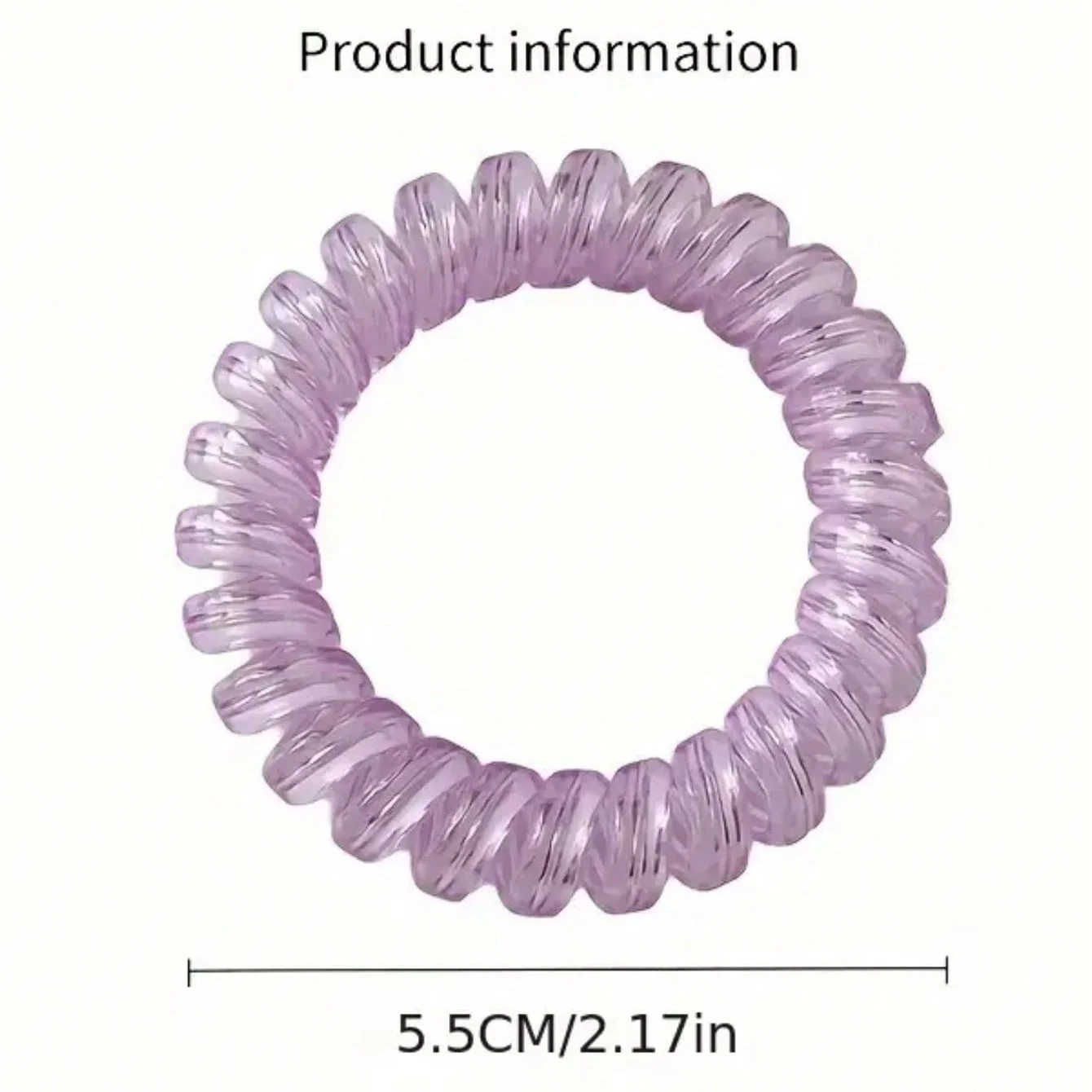 20/40pcs Spiral Hair Ties Telephone Line Hair Ropes Multicolor Elastic Ponytail Holder Strong Hold Waterproof Hairstyling Access