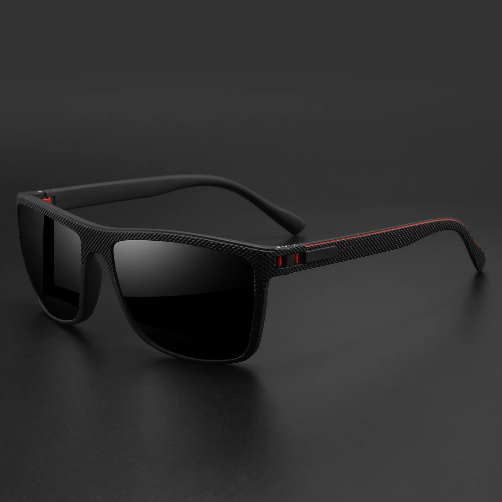 Premium Square Polarized Sunglasses - Spring Hinge Design, Comfort Fit for Cycling, Fishing, Beach & Daily Wear