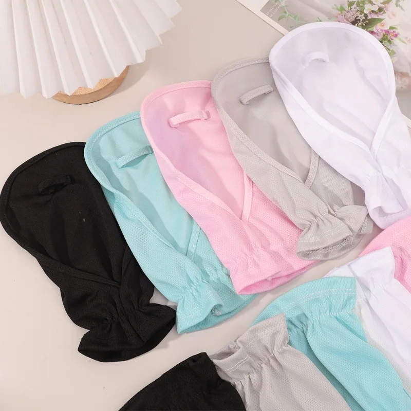 Summer Anti-sunburn Gloves Ice Outdoor Breathable Thin UV Protection Sunscreen Lady Cover Finger Gloves Cycling Sleeve Mitten