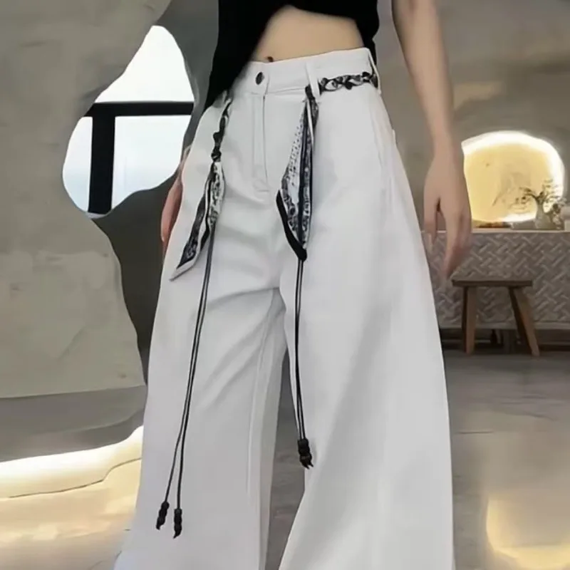 Fashionable Ethnic-Style Vintage Silk Scarf Handmade Nylon Waxed Cord Belt – Elegant and Versatile Decorative Cord for Jeans