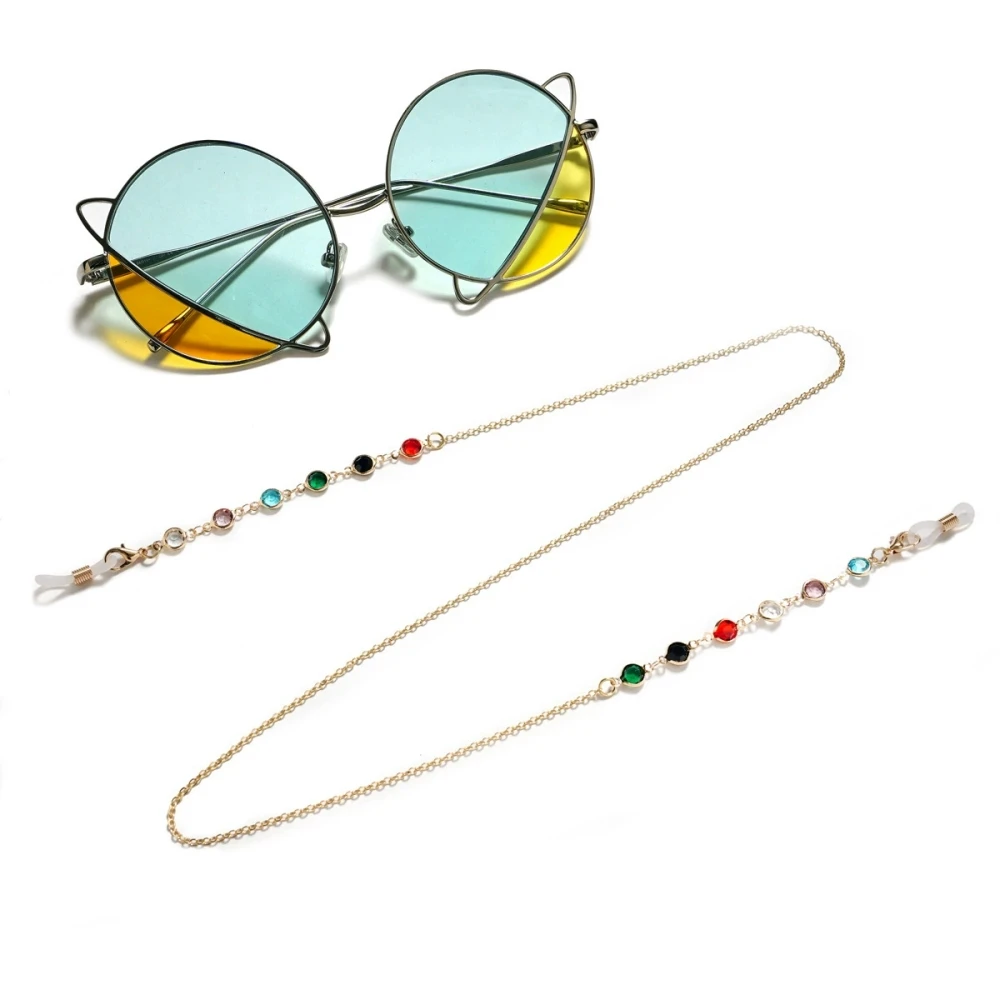 Sunglasses Masking Chains For Women Acrylic Pearl Crystal Eyeglasses Chains Lanyard Glass New Fashion Jewelry Wholesale