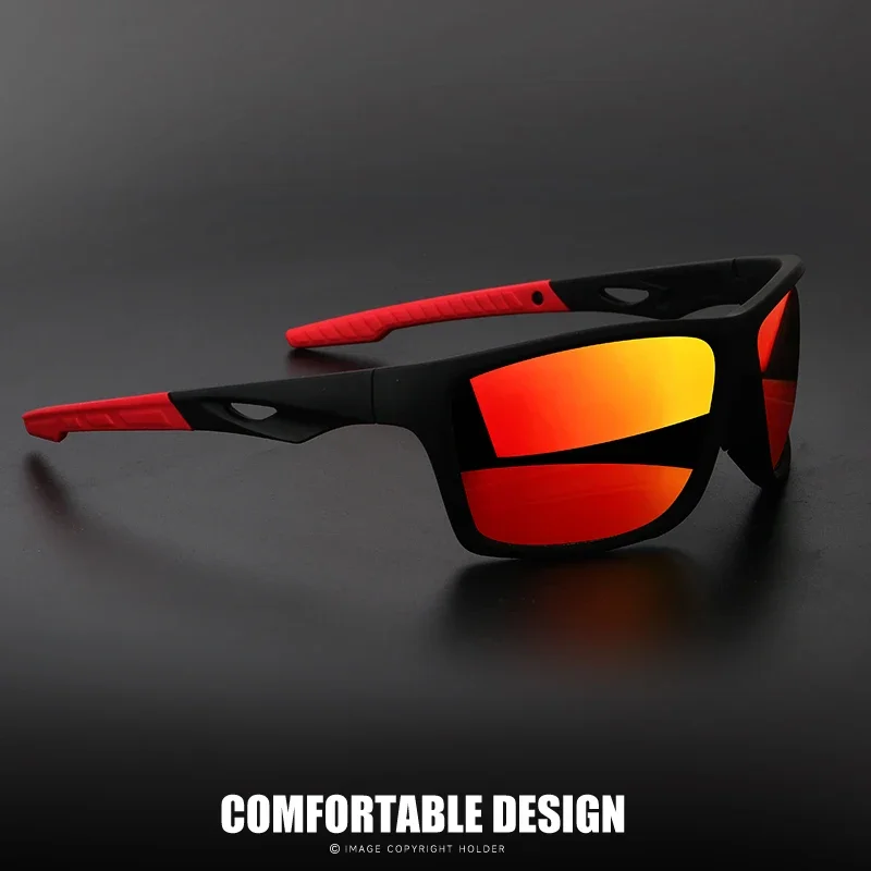 Vintage Outdoor Polarized Sunglasses Men Women Shield Lens Sports Sun Glasses PC Frame TAC Lens Wide Fit Durable UV400