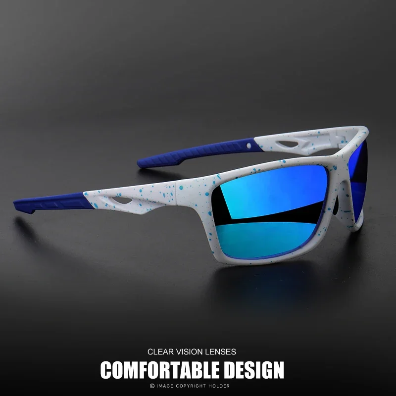 Vintage Outdoor Polarized Sunglasses Men Women Shield Lens Sports Sun Glasses PC Frame TAC Lens Wide Fit Durable UV400