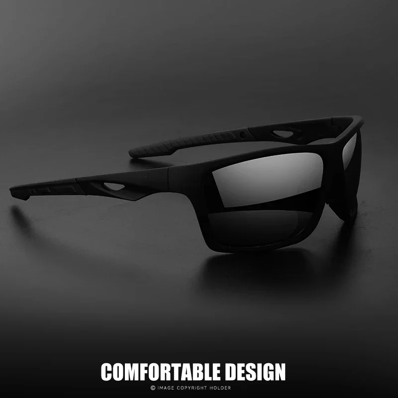 Vintage Outdoor Polarized Sunglasses Men Women Shield Lens Sports Sun Glasses PC Frame TAC Lens Wide Fit Durable UV400