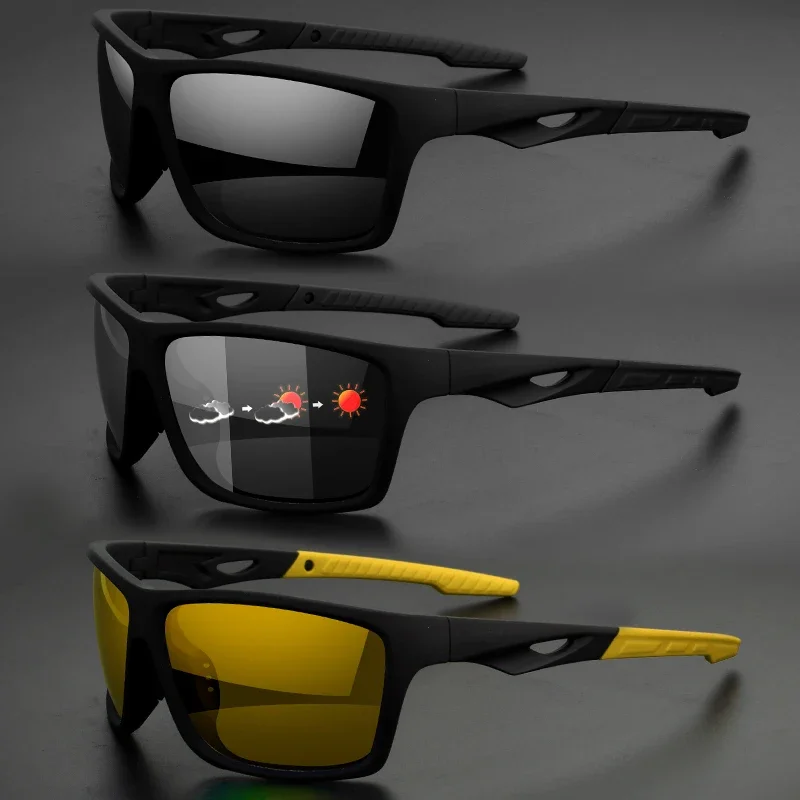 Vintage Outdoor Polarized Sunglasses Men Women Shield Lens Sports Sun Glasses PC Frame TAC Lens Wide Fit Durable UV400