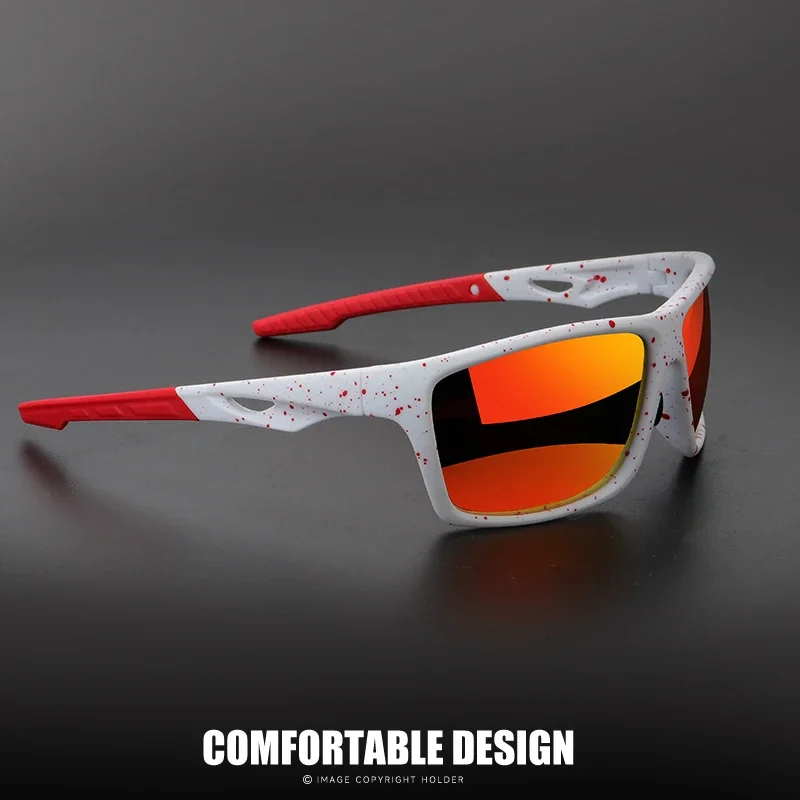 Vintage Outdoor Polarized Sunglasses Men Women Shield Lens Sports Sun Glasses PC Frame TAC Lens Wide Fit Durable UV400