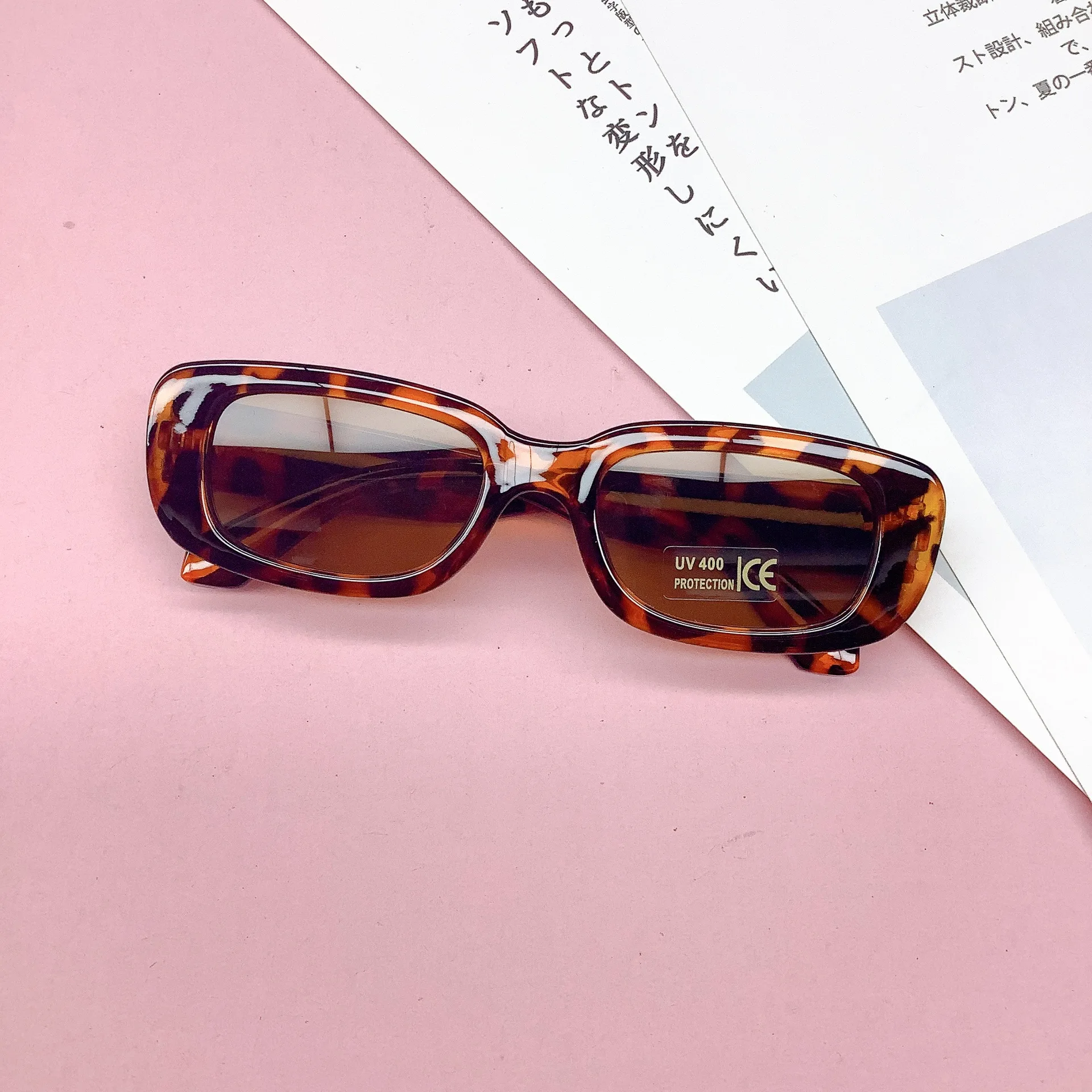 Children Cute Vintage Frosted Rectangle Sunglasses Outdoor Girls Boys Sweet Sun glasses Protection Classic Kids eyewear UV400